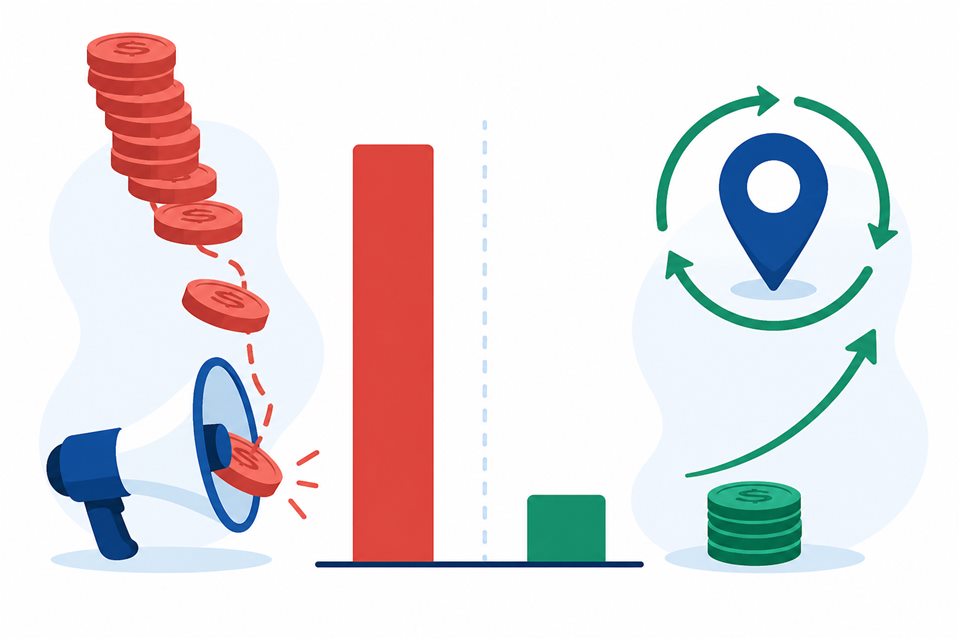 مقارنة تكلفة الإعلان بالاشتراك